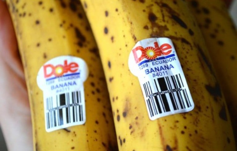 banany etiketa
